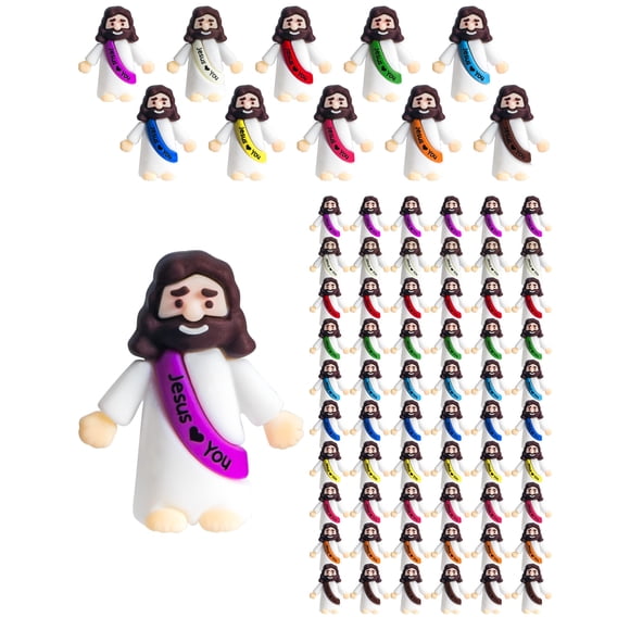 Figuras Vbiuox Pequeño Jesús, 100 unidades, Mini Jesús, 3,5 cm