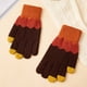 thumbnail image 5 of Guantes mágicos de lana de invierno para mujer con pantalla táctil y forro polar cálido para clima frío., 5 of 5