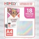 thumbnail image 2 of Papel Laminado Frio Holografico Adhesivo A4 Homely 18 Hojas Blanco, 2 of 3