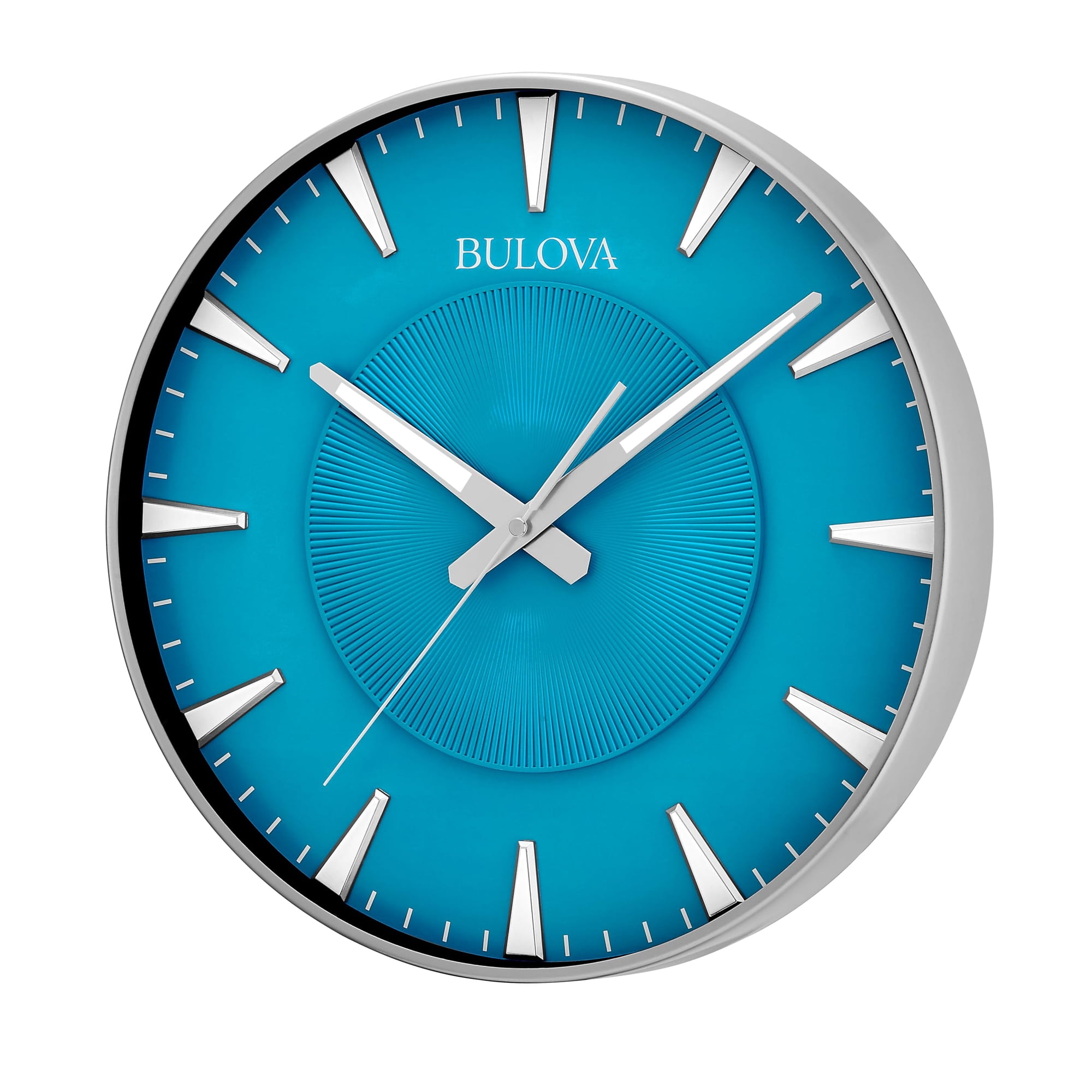 Reloj De Pared Bulova Medallion C4383 14 Con Marcadores Luminosos 3d