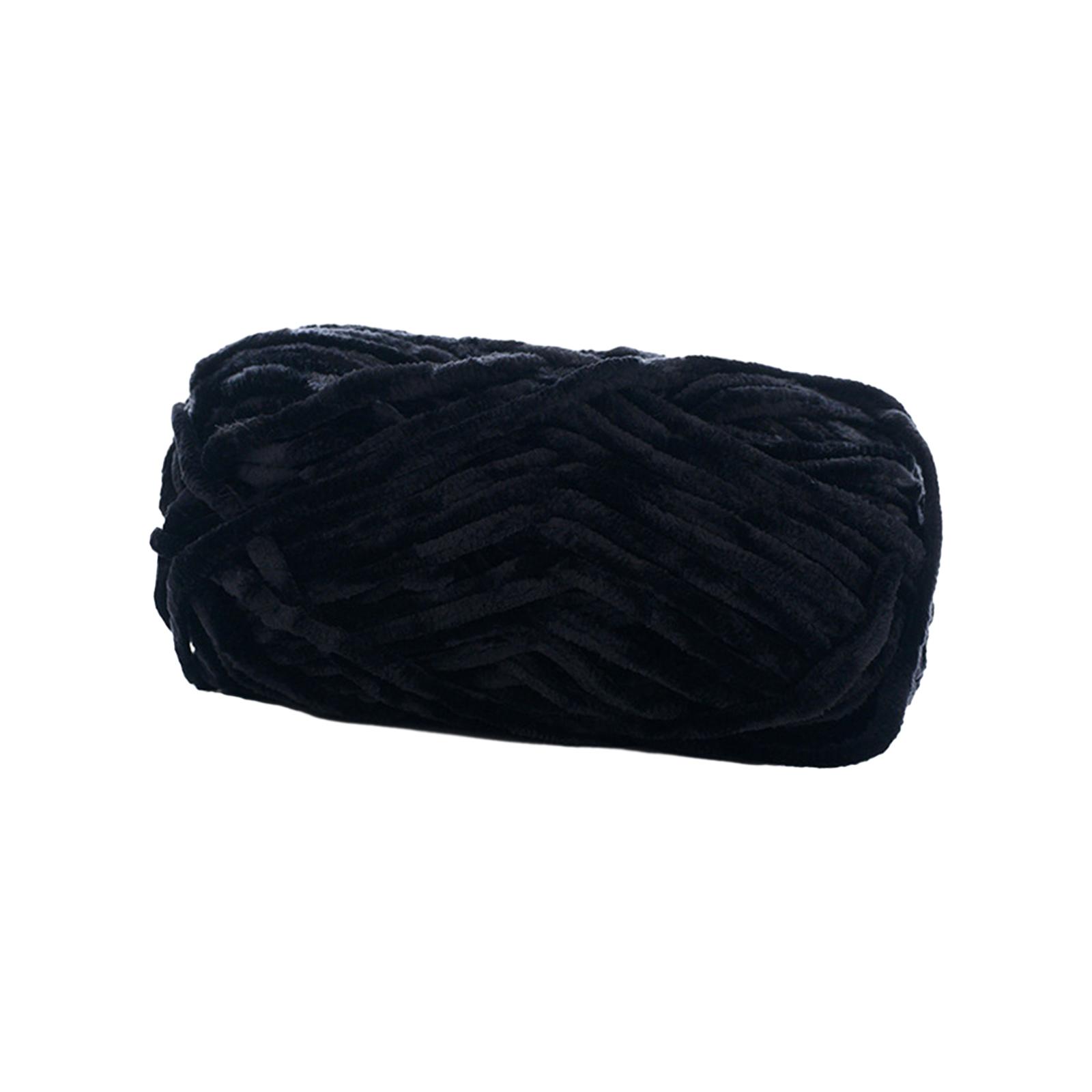 Bothyi - Hilo Grueso Y Grueso Para Tejer A Mano, Para Macramé, Tapiz, Color Negro