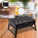 thumbnail image 2 of Asador De Carbon Portatil Parrilla Plegable Compacta Tipo Maleta Con Patas Firmes Rejilla Desmontable Para Brochetas Carne Asada FIGOIMPORT, 2 of 7