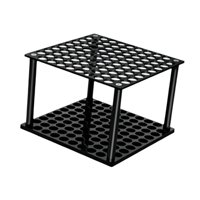 Bothyi - Portapinceles Acrílico De 96 Agujeros, Ideal Para El Espacio De Trabajo, Fiestas Y Tocador, Color Negro.