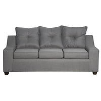 Masel - Sofa 3C Viena Tela Gris 190 X 80X90
