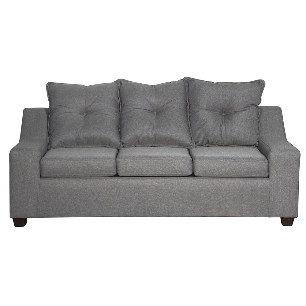 Masel - Sofa 3c Viena Tela Gris 190 X 80x90