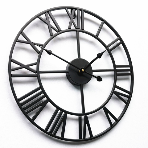 Hogarly - Reloj De Pared Vintage 60 Cm 3D Grande Retro Hierro