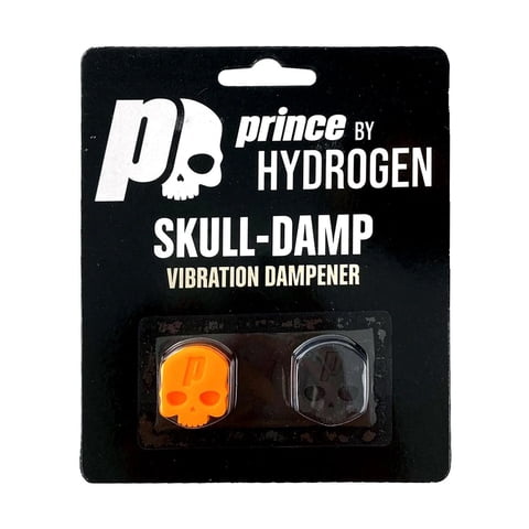 Antivibrador Prince Calavera Naranjo/Negro