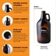 thumbnail image 3 of Botellas FastRack 1,9 L de vidrio ámbar – Pack de 2, 3 of 5