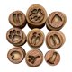 thumbnail image 2 of 9 Uds. De Sellos De Huellas De Animales, Diarios DIY, Juego De Sellos De Madera Para Ni?os Y Ni?as, Estilo C L 4,5-5cm, 2 of 5