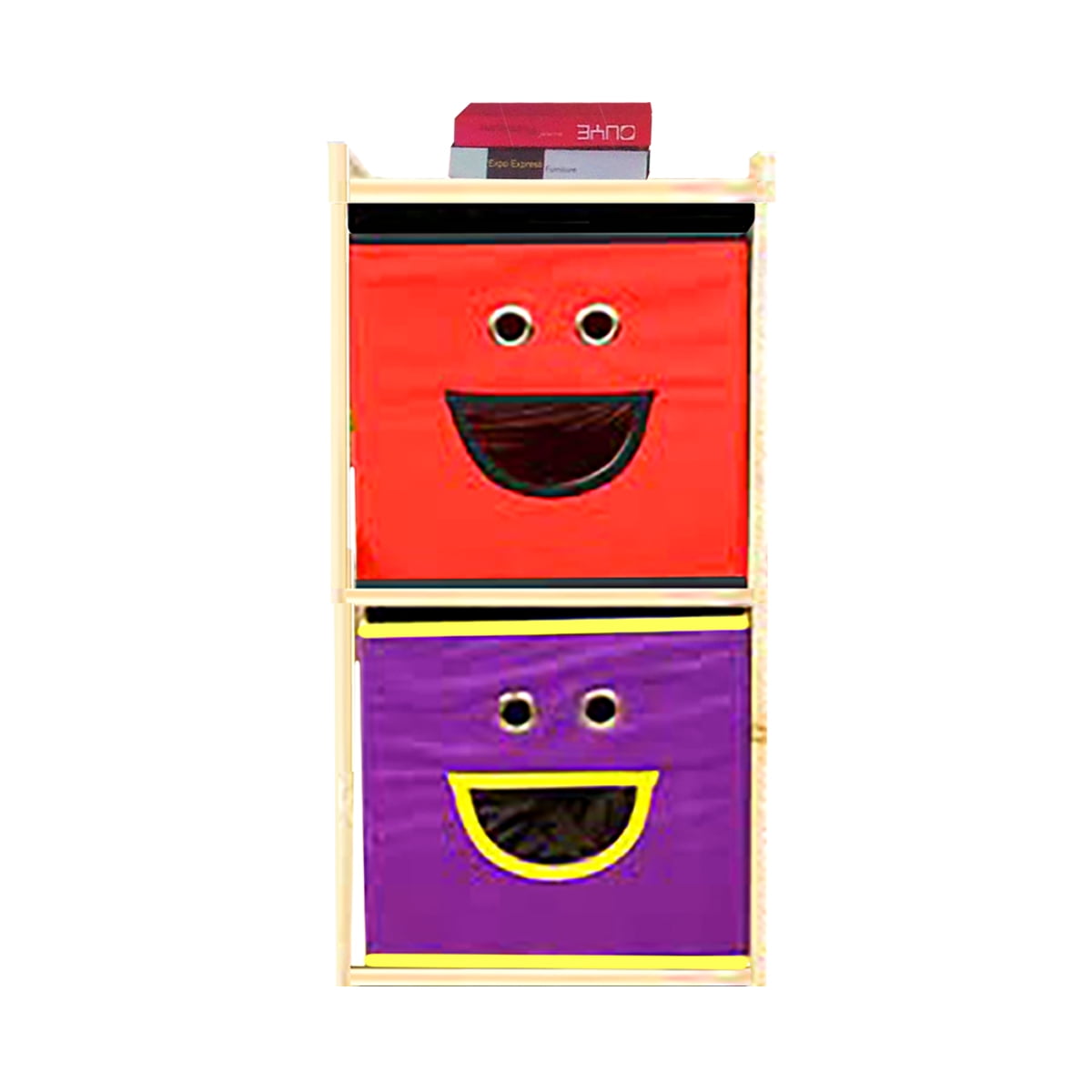 Importclick - Estante Organizador Multicolor Madera Café Claro 31x28x70 Cm