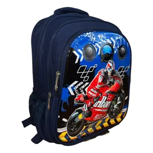 Max - Mochila Escolar Diseño 3D Moto