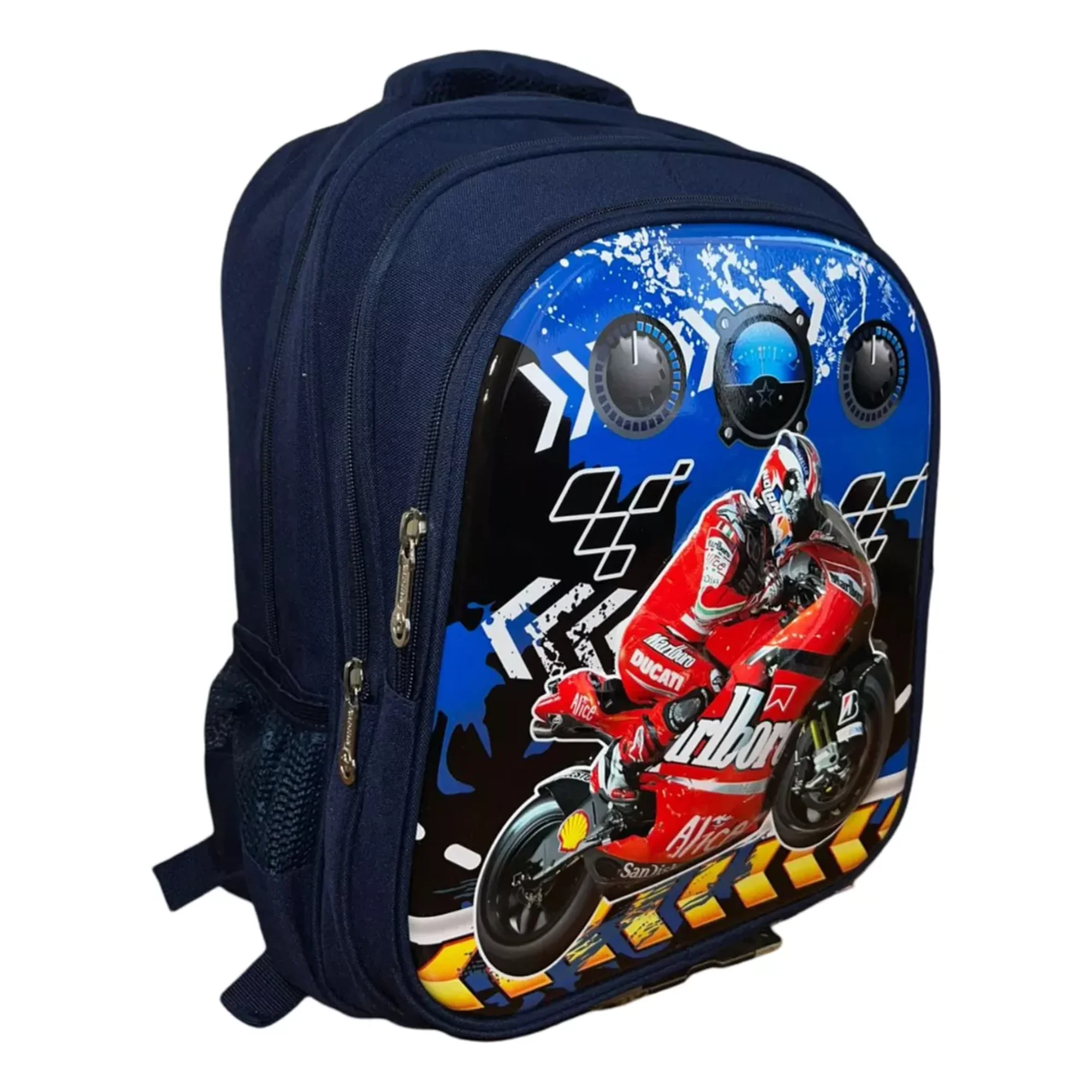 Max - Mochila Escolar Diseño 3d Moto