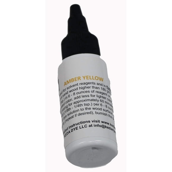 Tinte Alcohólico Keda Liquid Dye Amarillo De 30 Ml Para Madera O Cuero