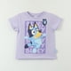 thumbnail image 1 of Polera Manga Corta Niña Mariposa Morado Bluey, 1 of 4
