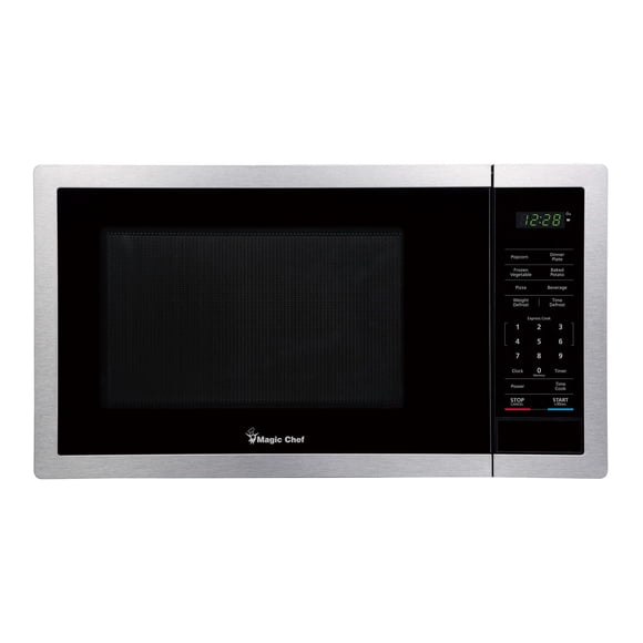 Microondas Magic Chef de 0.9 pies cúbicos, 900 W, con control táctil digital