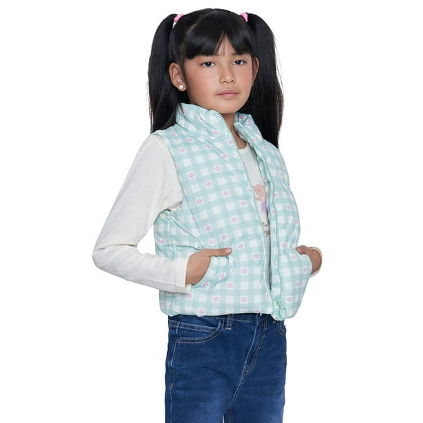 Parka Niña Kids Sin Mangas Menta Corona
