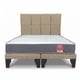 thumbnail image 2 of Cama 2 Plazas Europea América Slim Respaldo Atenas  150x190x50 Cm Tela Beige, 2 of 6