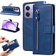 thumbnail image 5 of Funda con Cremallera para OPPO A5x 4G/5G, Carcasa Cartera de Cuero PU con Soporte y Tarjetero, 5 of 5