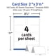 thumbnail image 5 of Tarjetas de tienda de campaña imprimibles Avery Sure Feed 2 x 3.5 pulgadas 160 blancas, 5 of 9