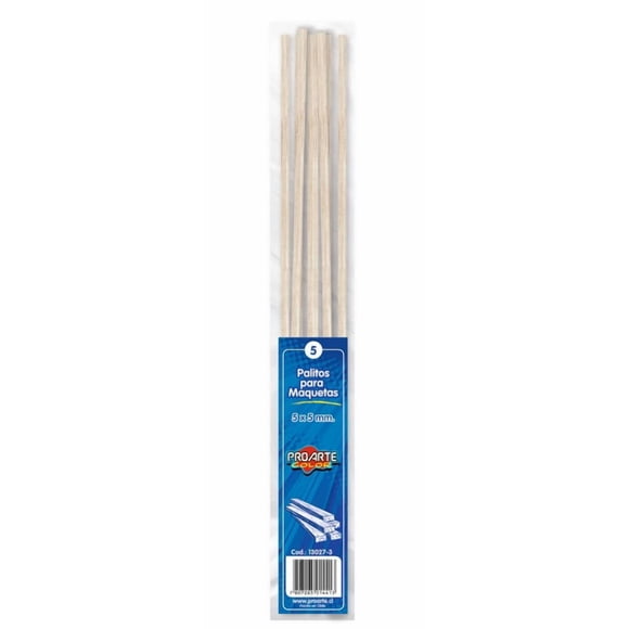 Palitos de Maqueta 5 x 5 mm 5 Unidades