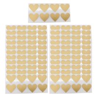Bothyi - Paquete De 300 Etiquetas Adhesivas Para Rascar En Forma De Corazón Para Suministros De Bricolaje Regalo Aureate