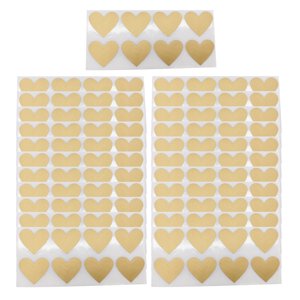 Bothyi - Paquete De 300 Etiquetas Adhesivas Para Rascar En Forma De Corazón Para Suministros De Bricolaje Regalo Aureate