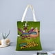 thumbnail image 2 of Aaahh!!! Real Monsters Bolso de tela con estampado de lienzo para mujer, bolsa de compras reutilizable y estética, con cremallera interior, regalo para mujer,40*45cm., 2 of 6