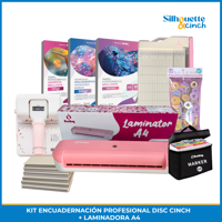 We R - Kit Encuadernación Profesional Disc Cinch + Laminadora A4