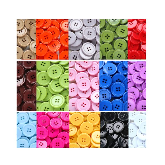 Botones de Costura GANSSIA 25 mm 90 piezas Multicolores