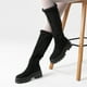 thumbnail image 2 of Botas Largas Mujer Casual Moda Gamuza Plataforma Weide HX511, 2 of 9