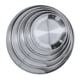 thumbnail image 5 of Paquete de 5 platos de material acero inoxidable, platos de de metal cepillado reutilizables, platos de de metal duraderos para bistec de de, 5 of 5
