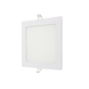 Embutido Led Cuadrado Daumer Marco Blanco 18W Luz Calida