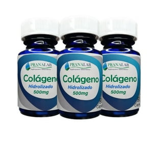 Pranalab - Colágeno Hidrolizado 500Mg Pack 3 Frascos 270 Cápsulas
