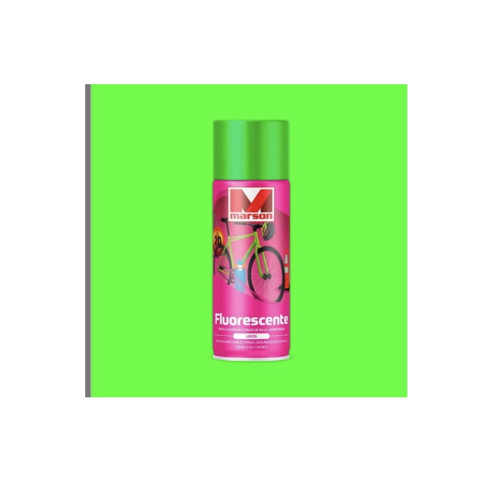 Marson - Pintura Fluorescente Spray Verde 485ml