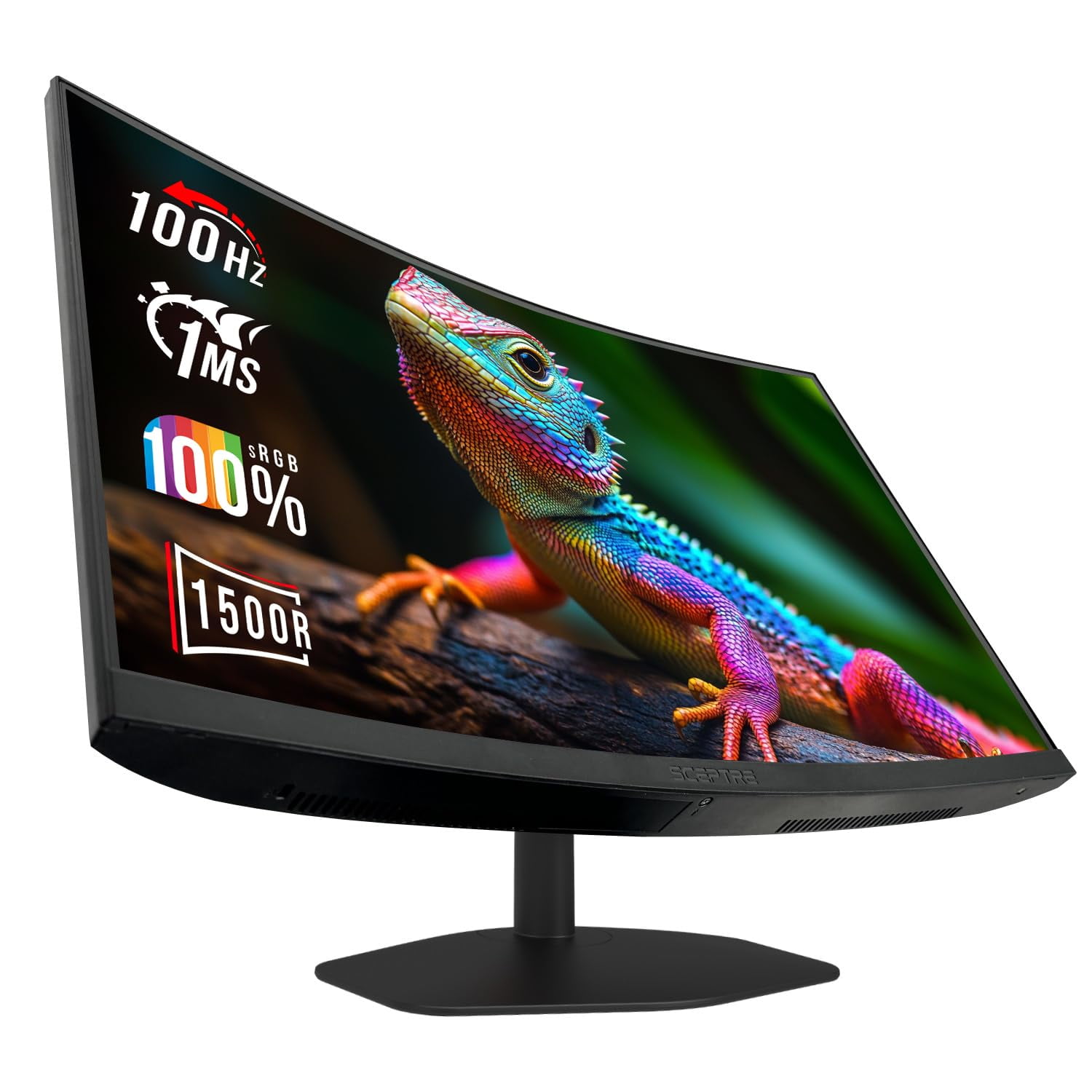Monitor Para Juegos Sceptre New Curved 24 Pulgadas 100 Hz 1 Ms 1500r