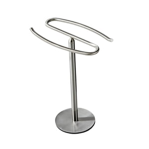 Magideal - Soporte Para Toalla De Mano, Toallero De Baño, Joyería, Pulseras, Exhibición Con Base, Organizador De Baño, Soporte Para Toalla De Mano Para El Hogar Plata