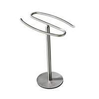 Magideal - Soporte Para Toalla De Mano, Toallero De Baño, Joyería, Pulseras, Exhibición Con Base, Organizador De Baño, Soporte Para Toalla De Mano Para El Hogar Plata
