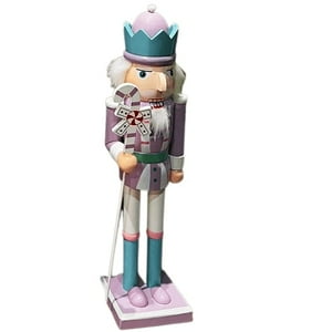 Cascanueces. - Cascanueces De Navidad Colorres Pasteles De 38Cm Morado.