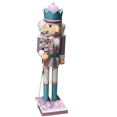 Cascanueces. - Cascanueces De Navidad Colorres Pasteles De 38Cm Morado.