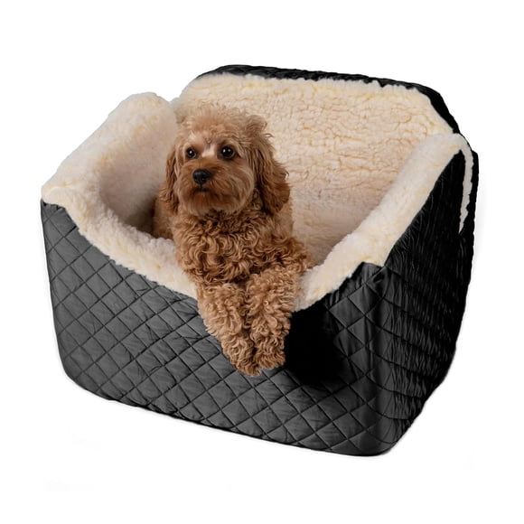 Asiento para Mascotas Snoozer Mediano Negro Acolchado, Hasta 11 kg