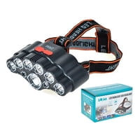 Disparo - Linterna Foco Minero Recargable Usb 8 Focos Para Camping