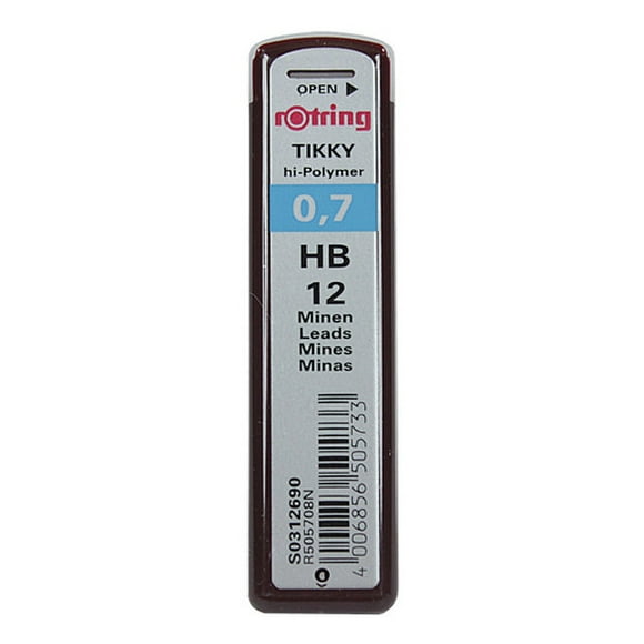 Minas Grafito Rotring (12u) Hb 0.7mm