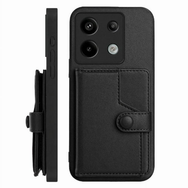 FOXDOCK Funda para Xiaomi Redmi Note 13 pro 5G con Bloqueo RFID - Diseño Elegante con Cierre de Botón