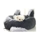 thumbnail image 3 of Cama Redonda Tipo Orejas Perros Y Gatos 50cm Antideslazante - Gris, 3 of 5