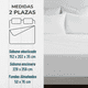 thumbnail image 2 of Sabana 1800 hotel ultra suave funda bordada 2 plazas color blanco, 2 of 3