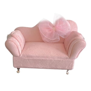 Bothyi - 1/12 Casa De Muñecas Sofá Niñas Mujeres Joyero Para Muñecas De 6 Pulgadas Accesorios Para Figuras Sofá Individual