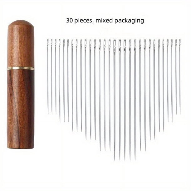 30pcs/set Elderly Thread Free Household Blind Hand Sewing Quilt Clothes Sewing Thread Free Elderly Hand Cross Embroidery Thread Free Needles