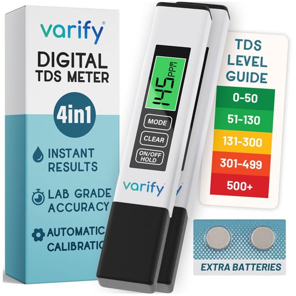 Medidor De Agua Digital 4 En 1 Tds Pack De 2