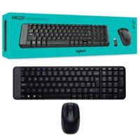 Kit De Teclado Y Mouse Inalámbrico Logitech Mk220 Español De Color Negro