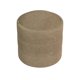 thumbnail image 1 of Ottoman de almacenamiento moderno Benjara, asiento redondo de bouclé café de 45 cm, 1 of 5